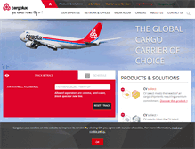 Tablet Screenshot of cargolux.com